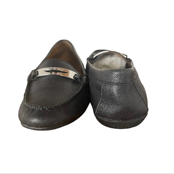 Coach Black Olympia Loafers with Silver Detail - Picture 2 of 15